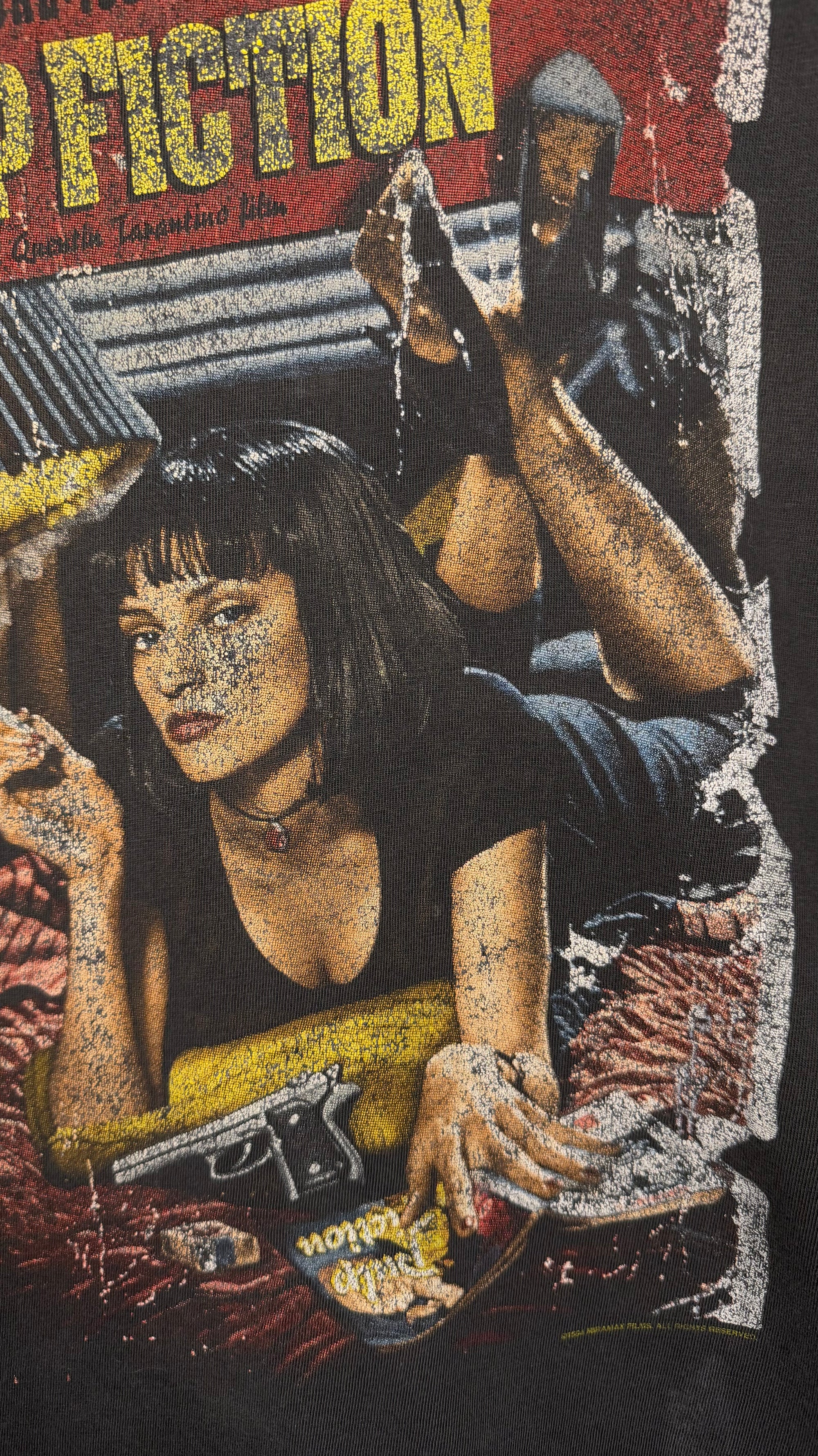 PULP FICTION POSTER PRINT MOVIE PROMO TEE FADER