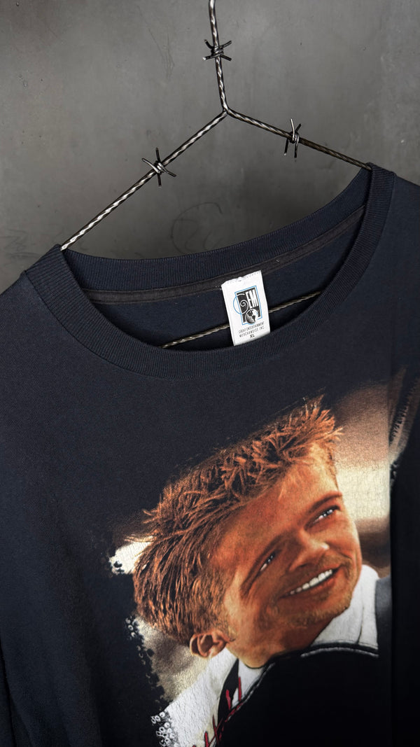 SEVEN MOVIE PROMO TEE | RARE BIG PRINT ‘SMILING BRAD’ VARIANT | BRAD PITT | DAVID FINCHER |