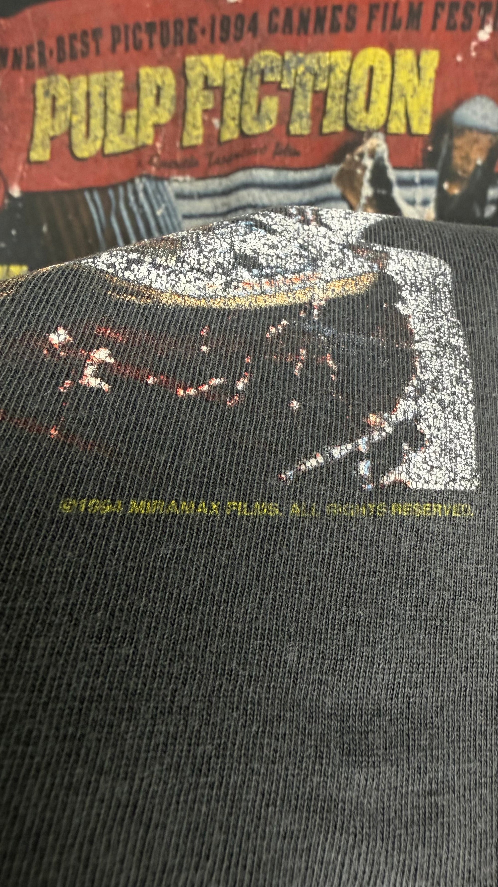 PULP FICTION POSTER PRINT MOVIE PROMO TEE FADER