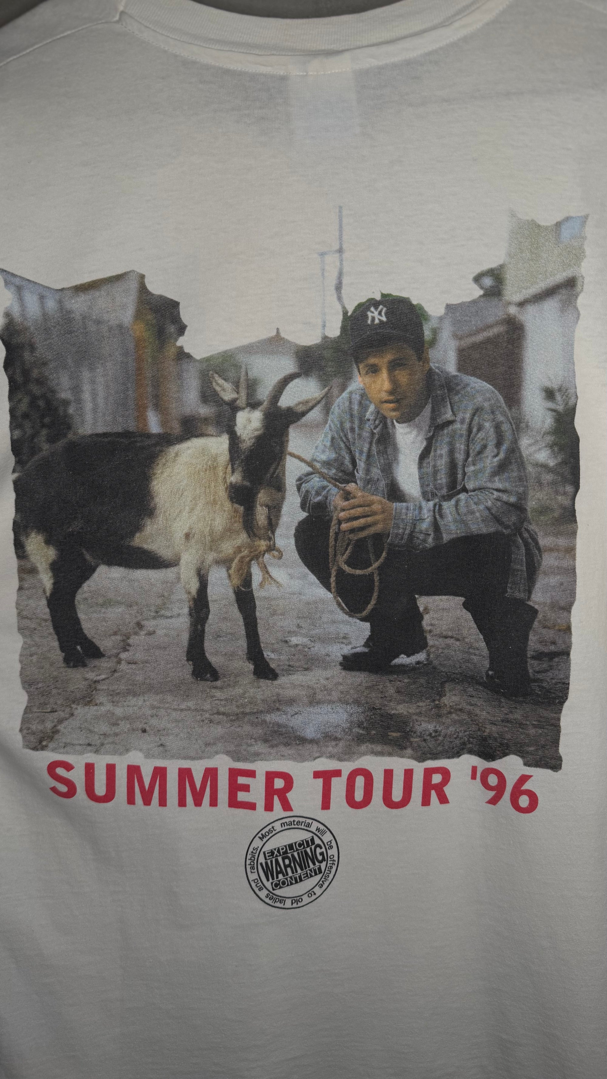 ADAM SANDLER SUMMER TOUR 96’ STANDUP COMEDY TEE | ‘WHAT THE HELL HAPPENED TO ME?’