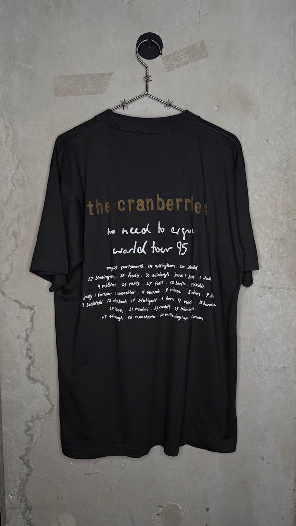 THE CRANBERRIES ZOMBIE TEE | NO NEED TO ARGUE WORLD TOUR 95’ | EURO BLACK VARIANT