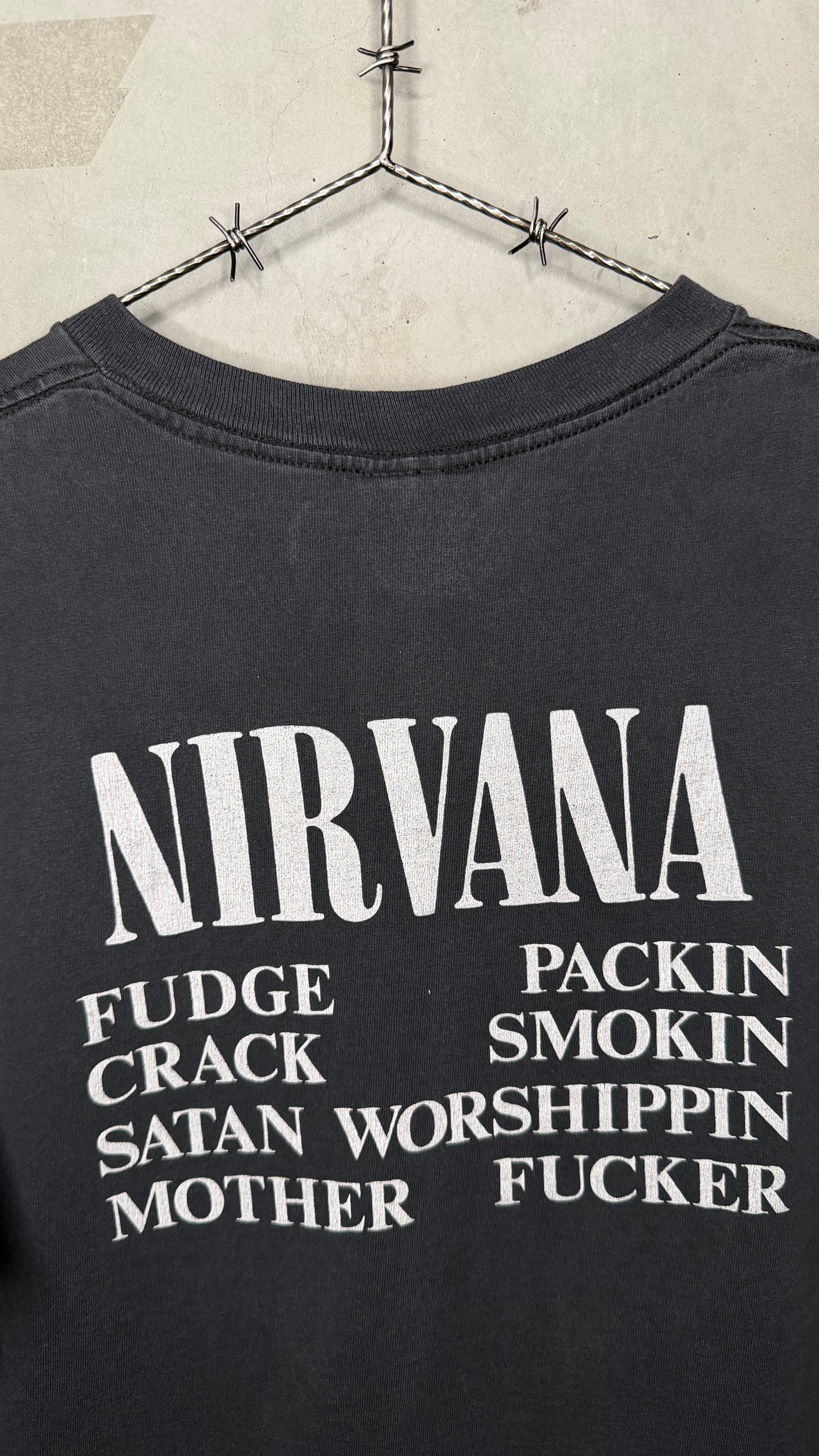 92’ NIRVANA VESTIBULE TEE | FUDGE PACKIN CRACK SMOKIN SATAN WORSHIPPIN MOTHER FUCKER