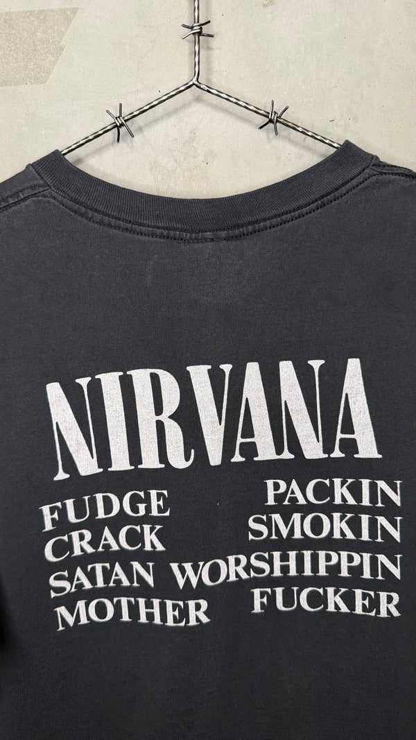 92’ NIRVANA VESTIBULE TEE | FUDGE PACKIN CRACK SMOKIN SATAN WORSHIPPIN MOTHER FUCKER