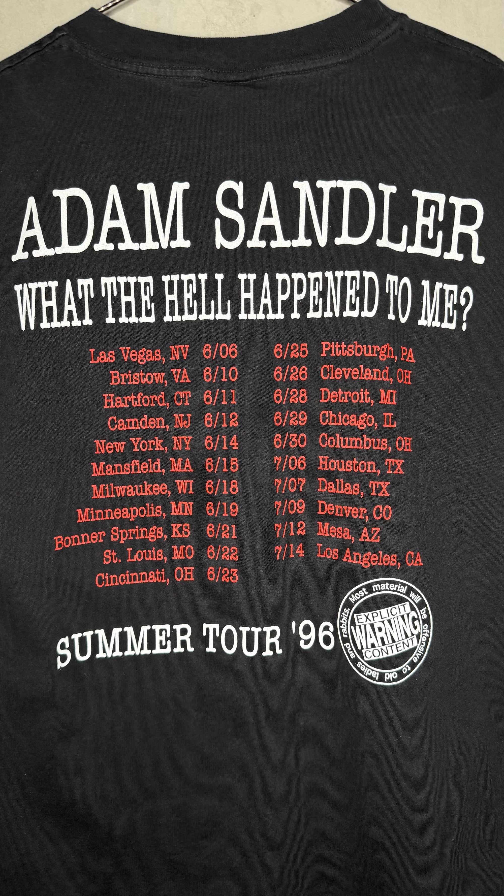 ADAM SANDLER GOAT TEE | ‘WHAT THE HELL HAPPENED TO ME?’ STAND-UP SUMMER TOUR 96’