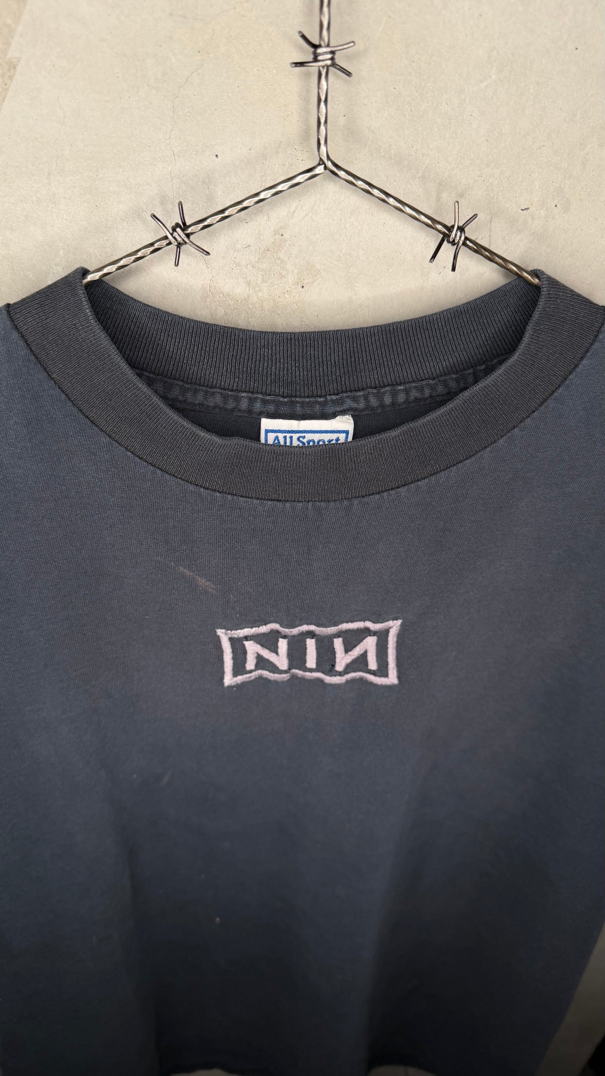 NINE INCH NAILS DOWNWARD SPIRAL EMBROIDERED TEE