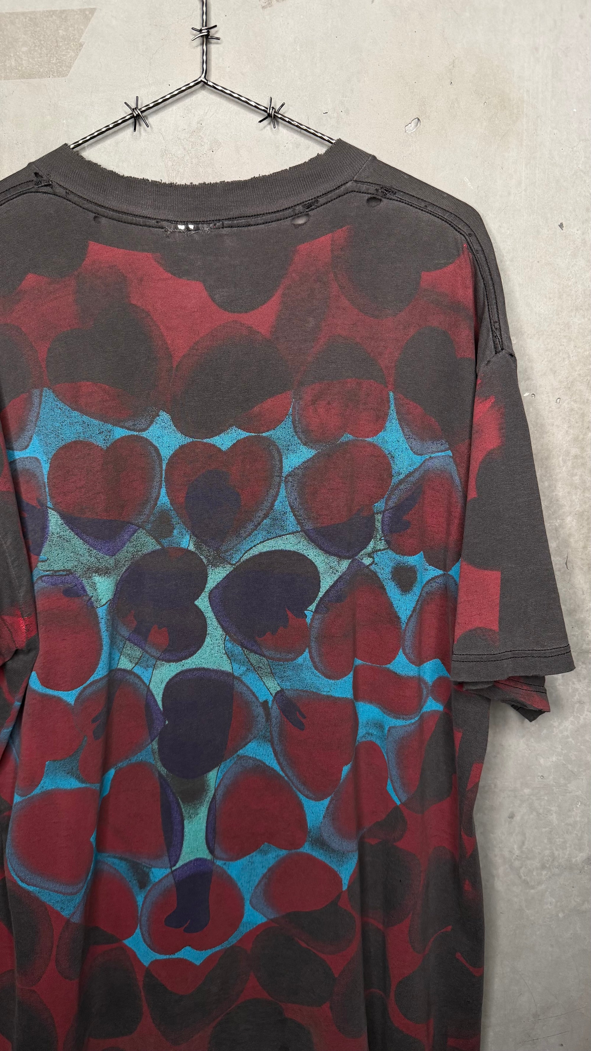 93’ NIRVANA HEART SHAPED BOX ALL OVER PRINT TEE