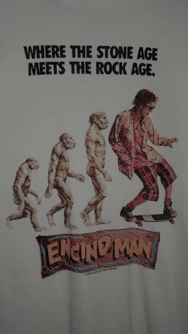 ENCINO MAN MOVIE PROMO TEE | POSTER PRINT VARIANT | BRENDAN FRASER ∙ SEAN ASTIN ∙ PAULY SHORE ∙ GRAIL