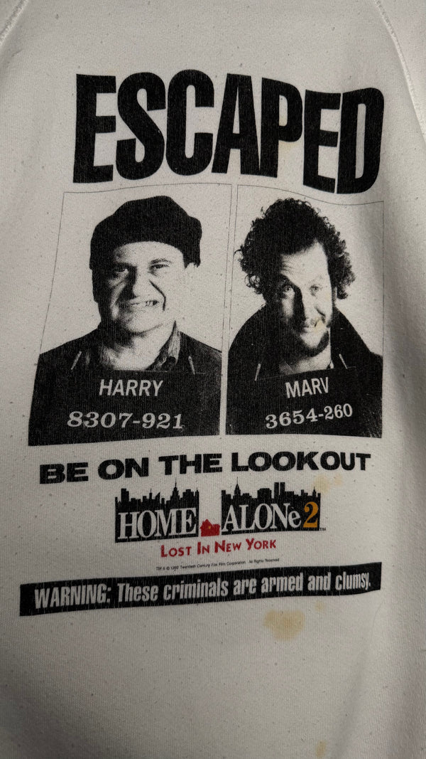 HOME ALONE 2: LOST IN NEW YORK PROMO CREWNECK | WET BANDITS MUG SHOTS | BE ON THE LOOKOUT