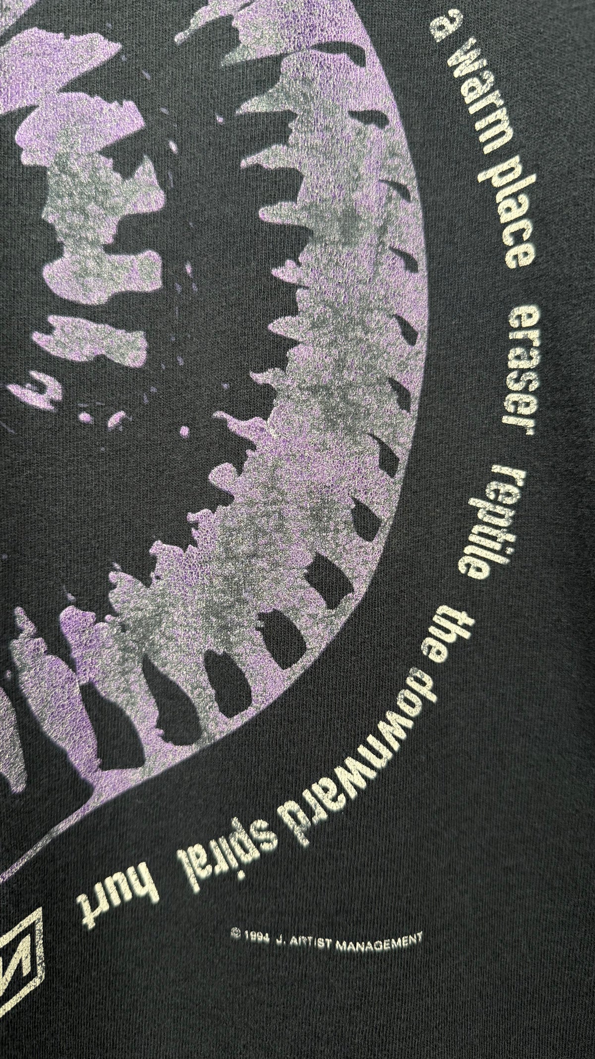 NINE INCH NAILS DOWNWARD SPIRAL EMBROIDERED TEE