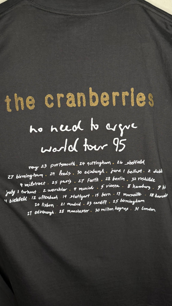 THE CRANBERRIES ZOMBIE TEE | NO NEED TO ARGUE WORLD TOUR 95’ | EURO BLACK VARIANT