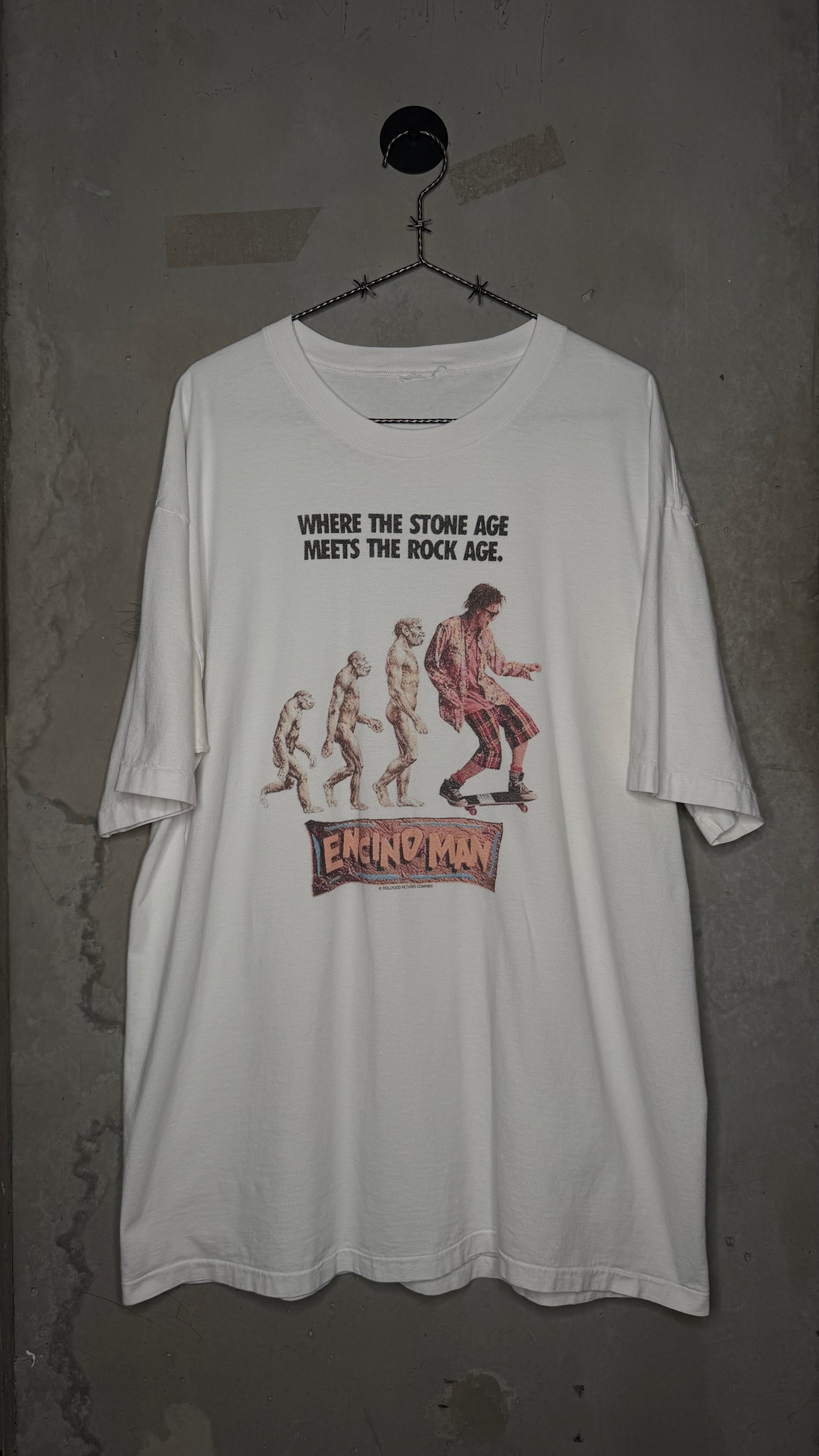 ENCINO MAN MOVIE PROMO TEE | POSTER PRINT VARIANT | BRENDAN FRASER ∙ SEAN ASTIN ∙ PAULY SHORE ∙ GRAIL