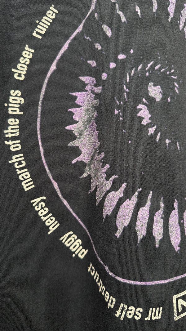 NINE INCH NAILS DOWNWARD SPIRAL EMBROIDERED TEE