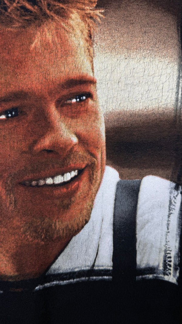 SEVEN MOVIE PROMO TEE | RARE BIG PRINT ‘SMILING BRAD’ VARIANT | BRAD PITT | DAVID FINCHER |