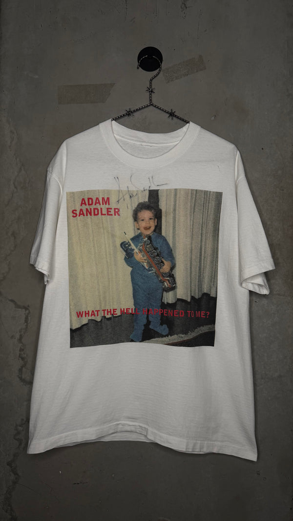 SIGNED ADAM SANDLER SUMMER TOUR 96’ STANDUP COMEDY TEE | CHILD SANDLER | WHAT THE HELL HAPPENED TO ME?