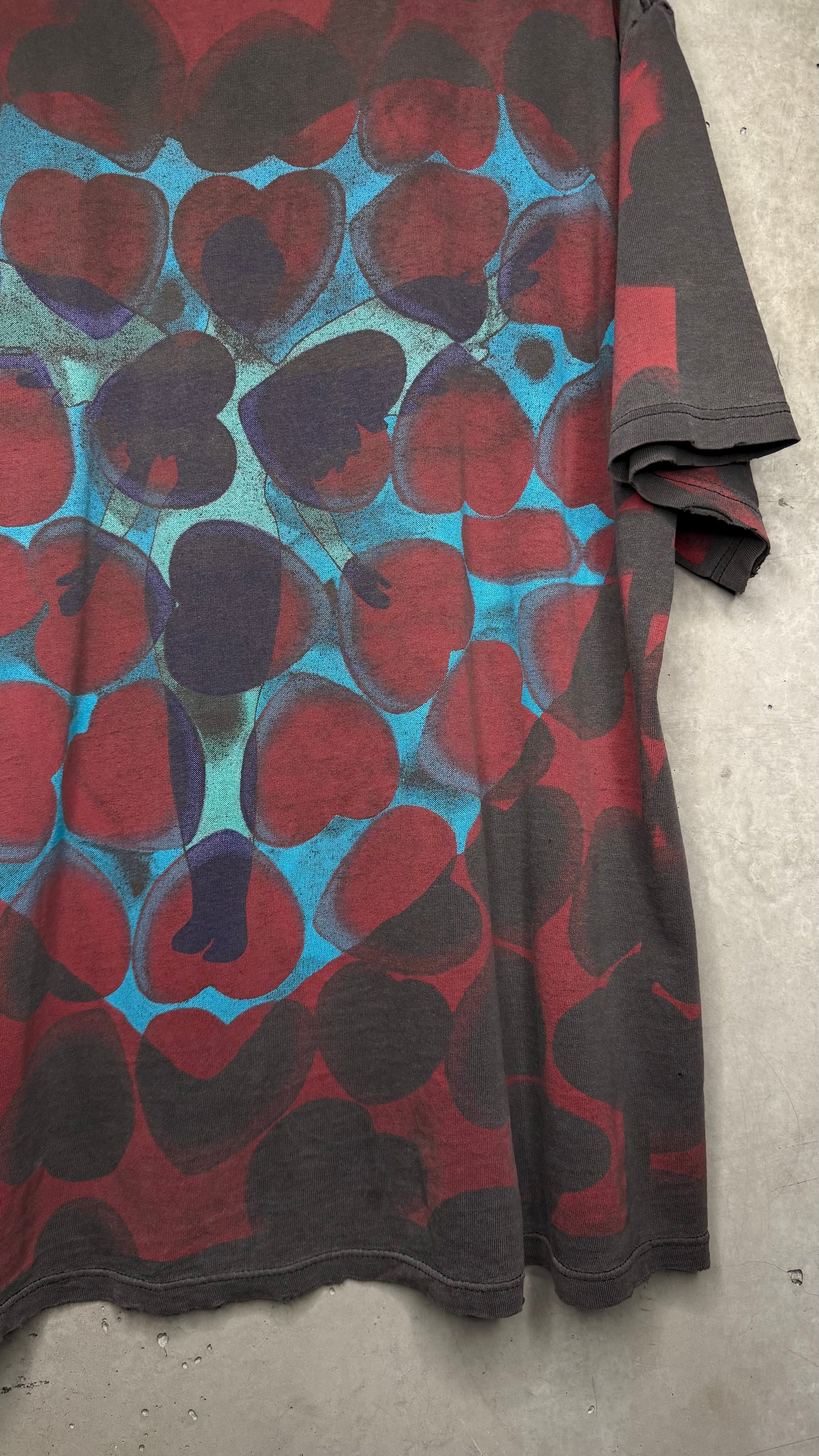 93’ NIRVANA HEART SHAPED BOX ALL OVER PRINT TEE