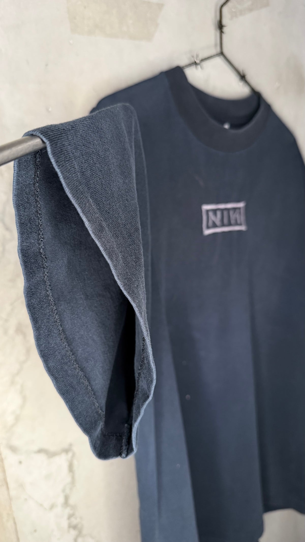 NINE INCH NAILS DOWNWARD SPIRAL EMBROIDERED TEE