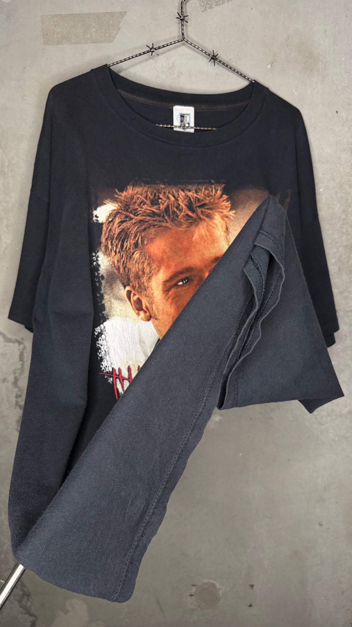 SEVEN MOVIE PROMO TEE | RARE BIG PRINT ‘SMILING BRAD’ VARIANT | BRAD PITT | DAVID FINCHER |