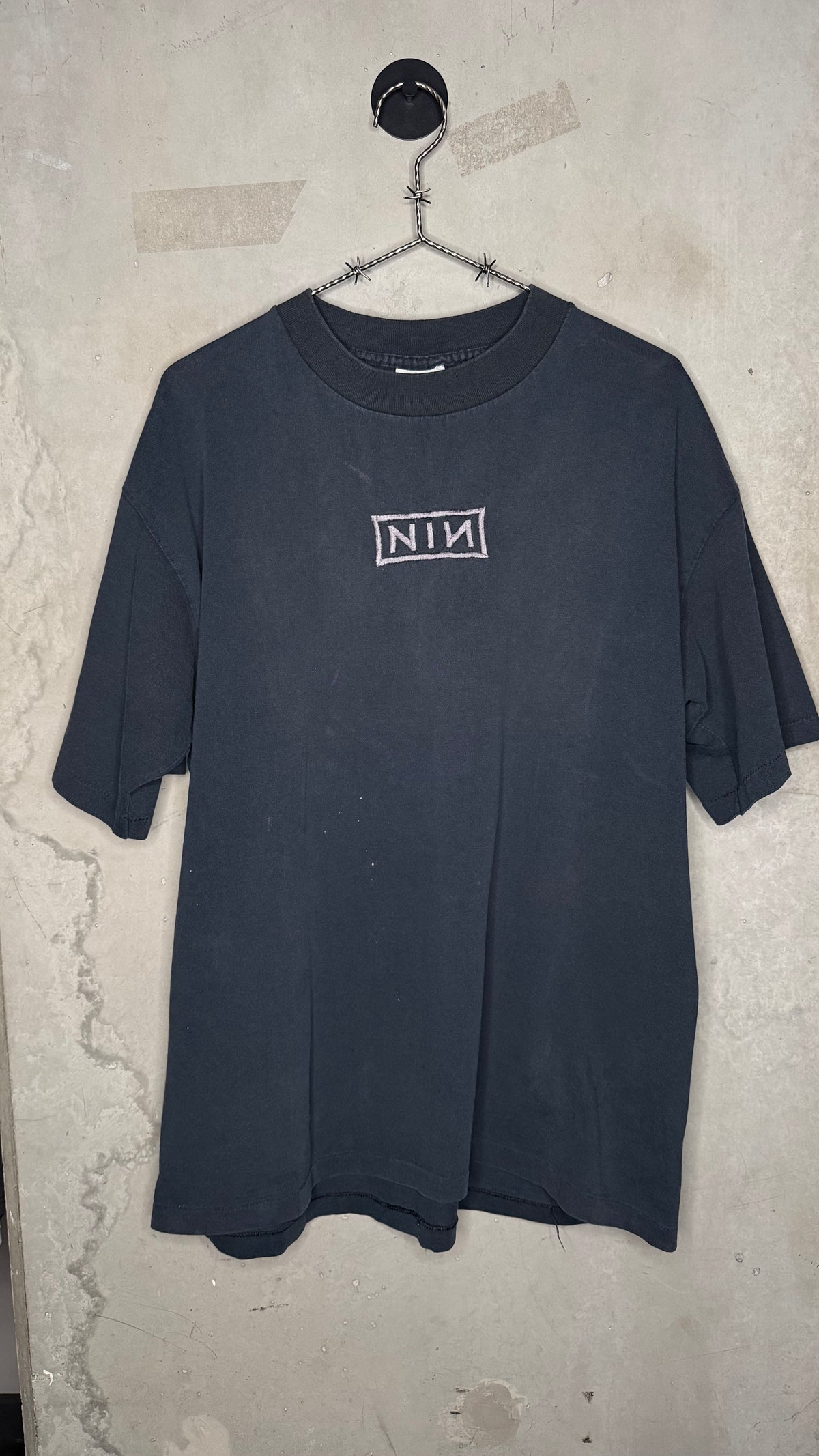 NINE INCH NAILS DOWNWARD SPIRAL EMBROIDERED TEE