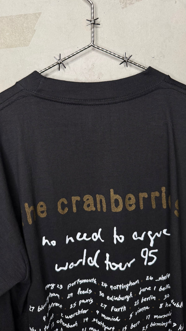 THE CRANBERRIES ZOMBIE TEE | NO NEED TO ARGUE WORLD TOUR 95’ | EURO BLACK VARIANT