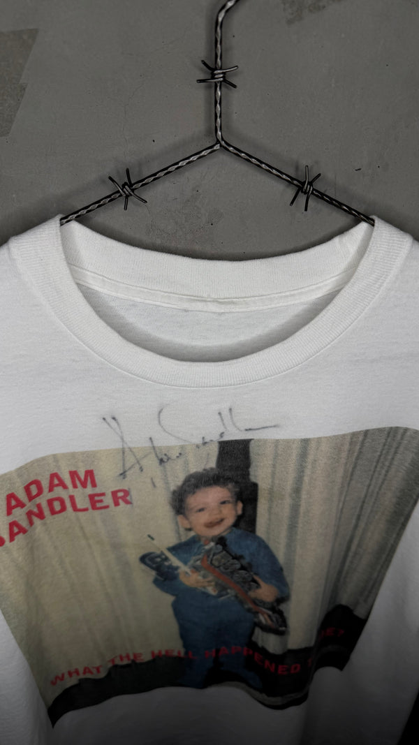 SIGNED ADAM SANDLER SUMMER TOUR 96’ STANDUP COMEDY TEE | CHILD SANDLER | WHAT THE HELL HAPPENED TO ME?