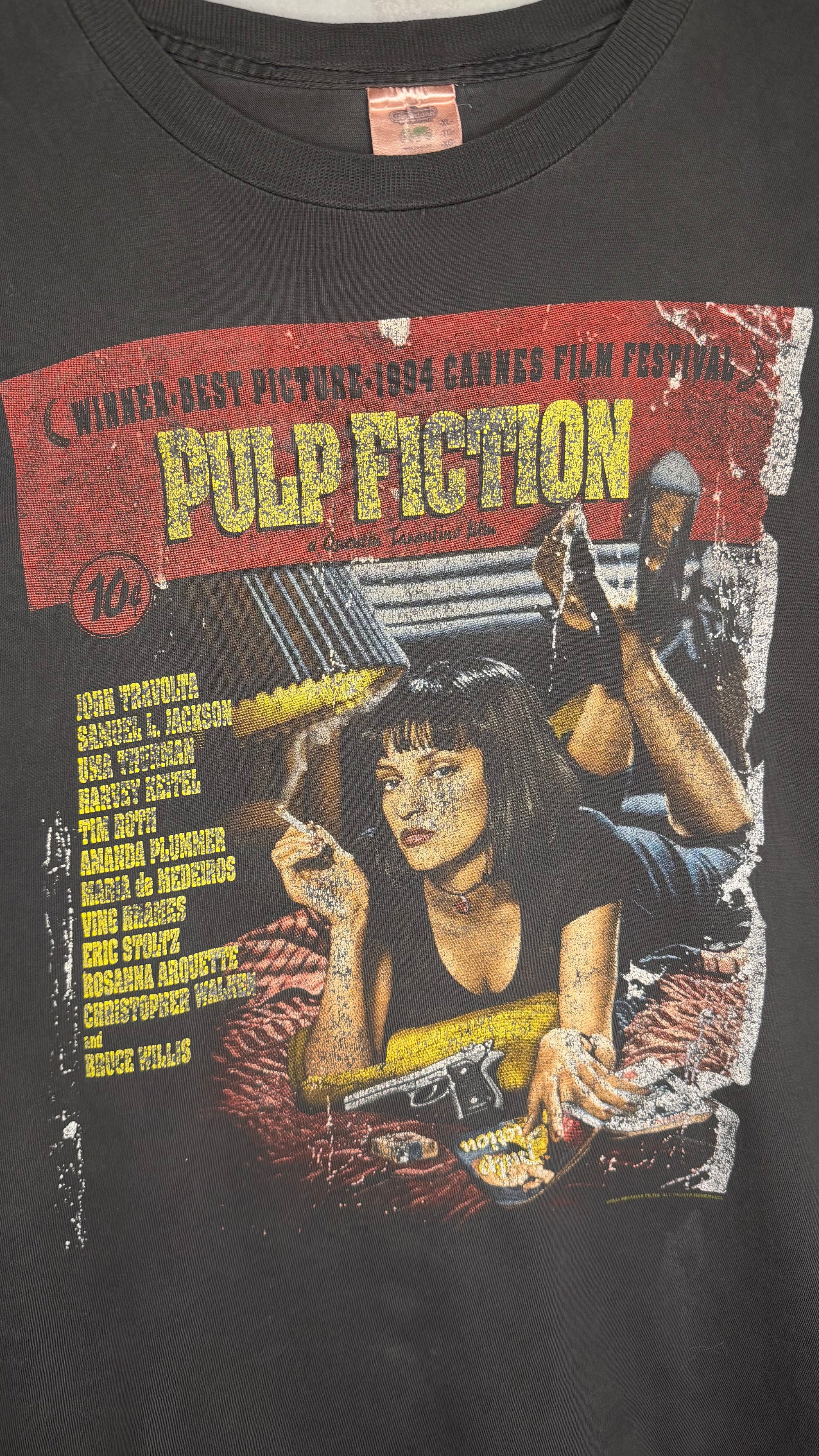 PULP FICTION POSTER PRINT MOVIE PROMO TEE FADER