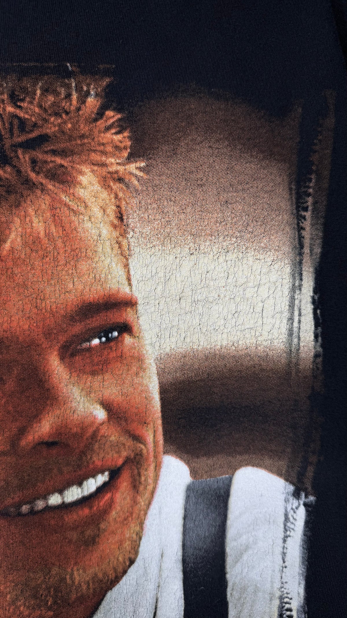 SEVEN MOVIE PROMO TEE | RARE BIG PRINT ‘SMILING BRAD’ VARIANT | BRAD PITT | DAVID FINCHER |