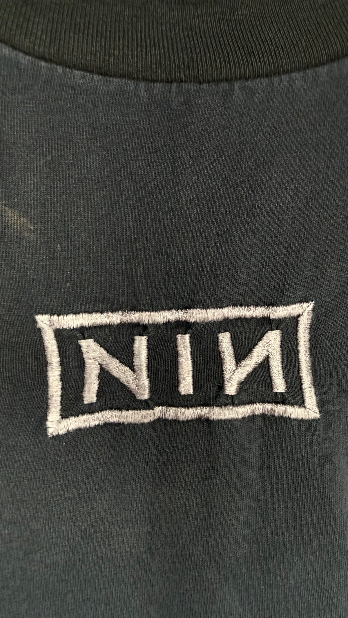 NINE INCH NAILS DOWNWARD SPIRAL EMBROIDERED TEE