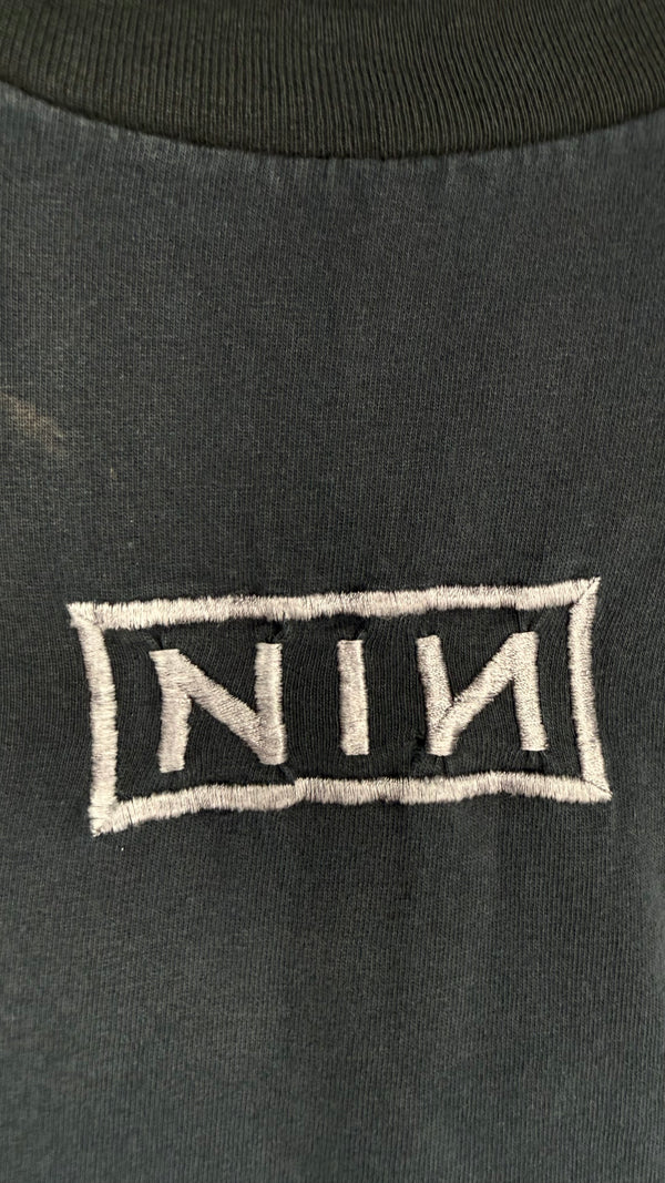 NINE INCH NAILS DOWNWARD SPIRAL EMBROIDERED TEE
