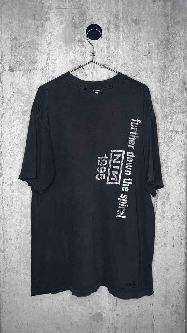 NINE INCH NAIL ‘FURTHER DOWN THE SPIRAL’ THRASHED & FADED ROPE TEE | NIN