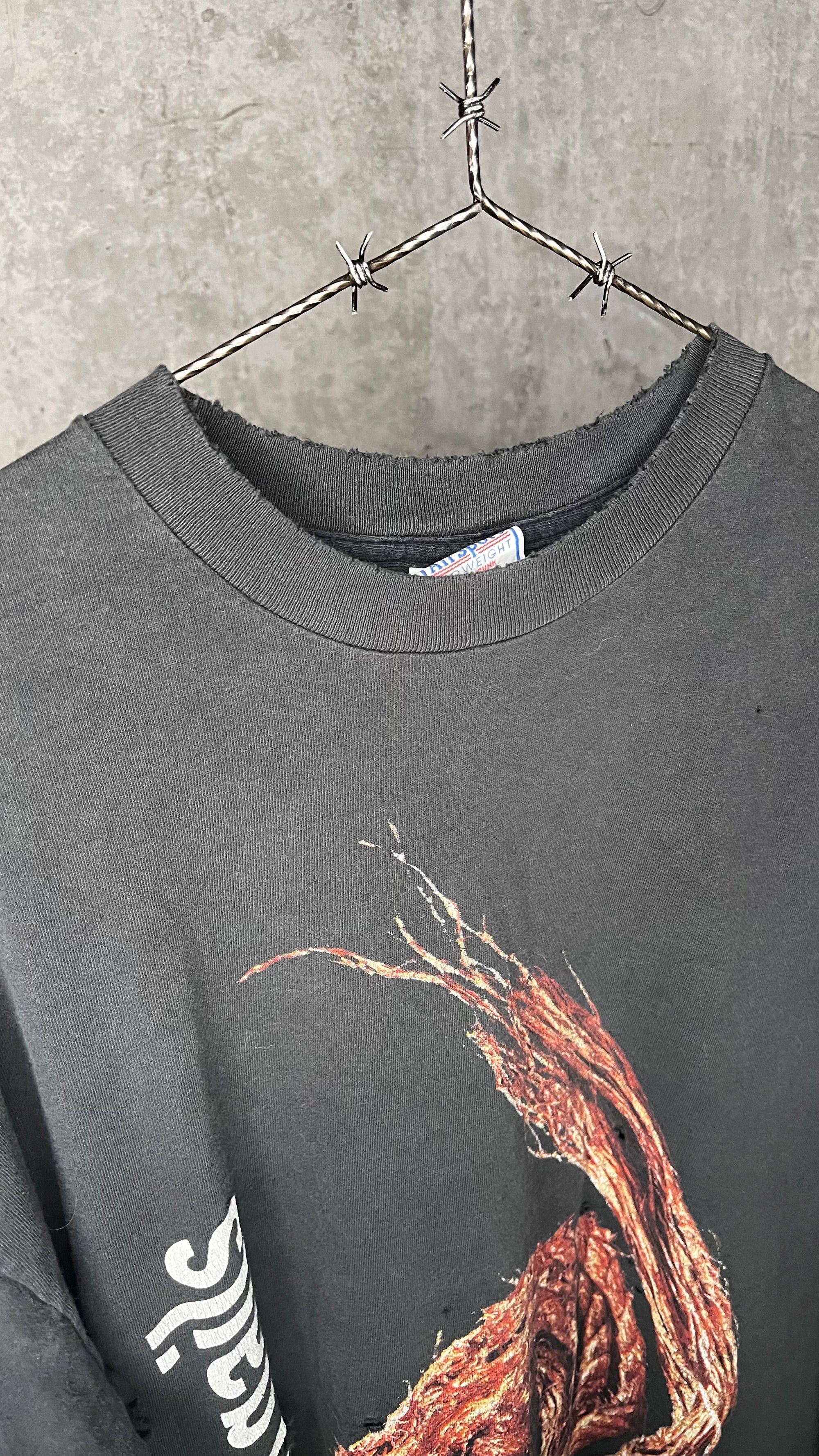 NINE INCH NAIL ‘FURTHER DOWN THE SPIRAL’ THRASHED & FADED ROPE TEE | NIN