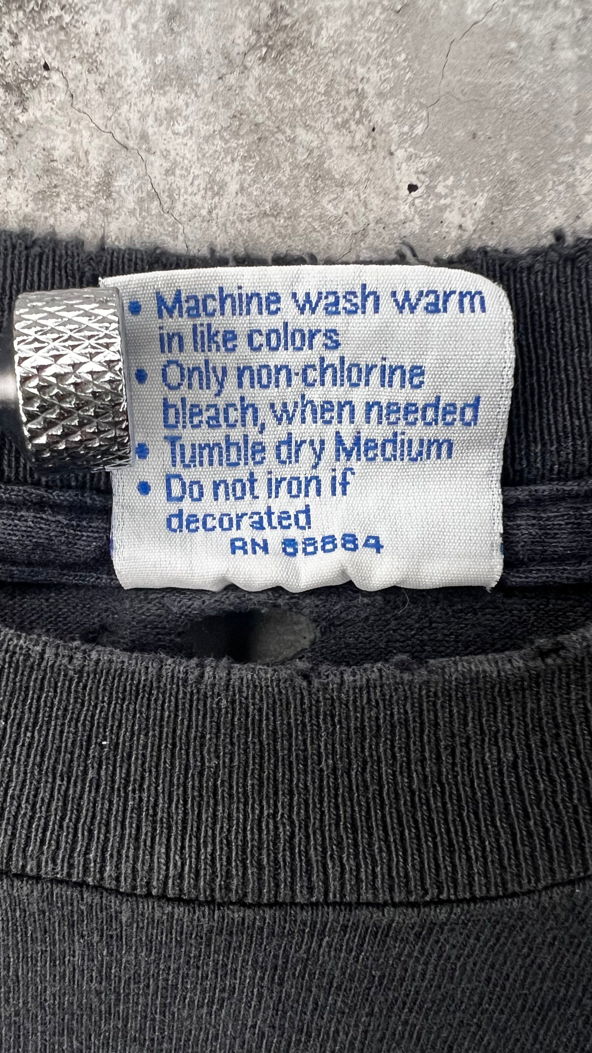 NINE INCH NAIL ‘FURTHER DOWN THE SPIRAL’ THRASHED & FADED ROPE TEE | NIN