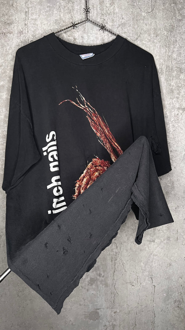 NINE INCH NAIL ‘FURTHER DOWN THE SPIRAL’ THRASHED & FADED ROPE TEE | NIN