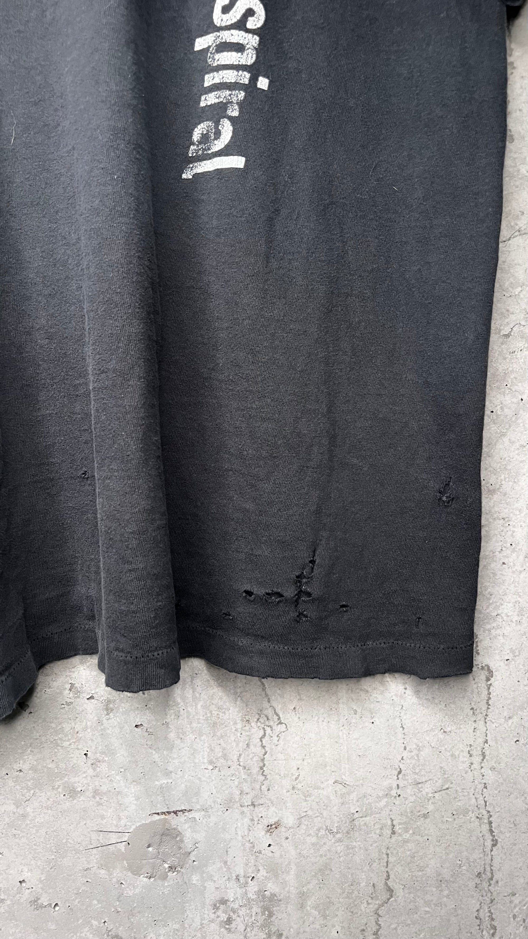 NINE INCH NAIL ‘FURTHER DOWN THE SPIRAL’ THRASHED & FADED ROPE TEE | NIN