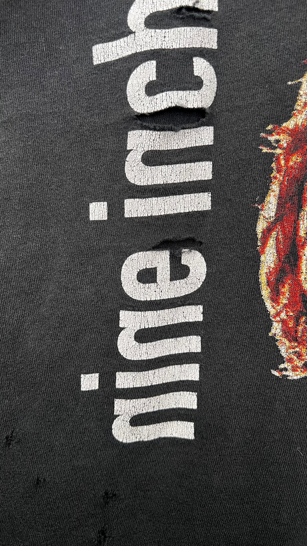 NINE INCH NAIL ‘FURTHER DOWN THE SPIRAL’ THRASHED & FADED ROPE TEE | NIN