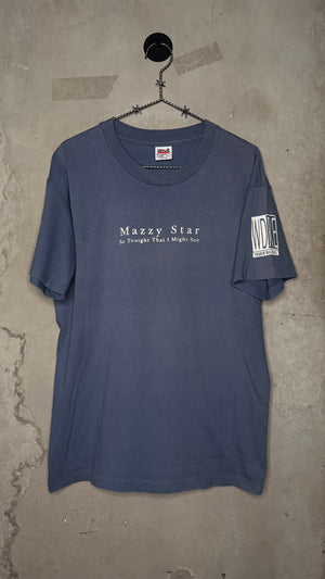 MAZZY STAR ‘SO TONIGHT THAT I MIGHT SEE’ RADIO STATION ALBUM PROMO TEE | TOWER RECORDS & WDRE SLEEVE HIT