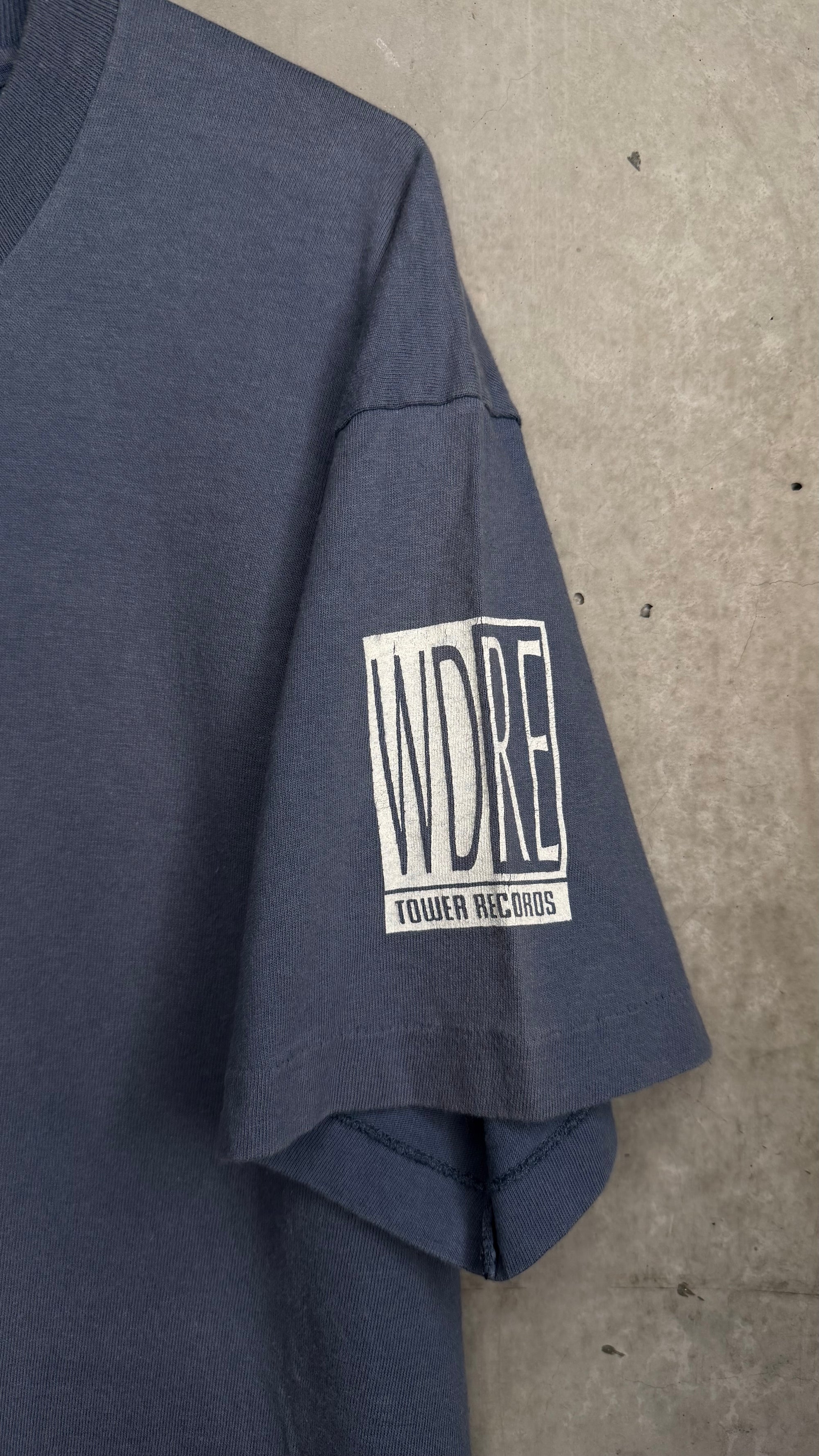 MAZZY STAR ‘SO TONIGHT THAT I MIGHT SEE’ RADIO STATION ALBUM PROMO TEE | TOWER RECORDS & WDRE SLEEVE HIT