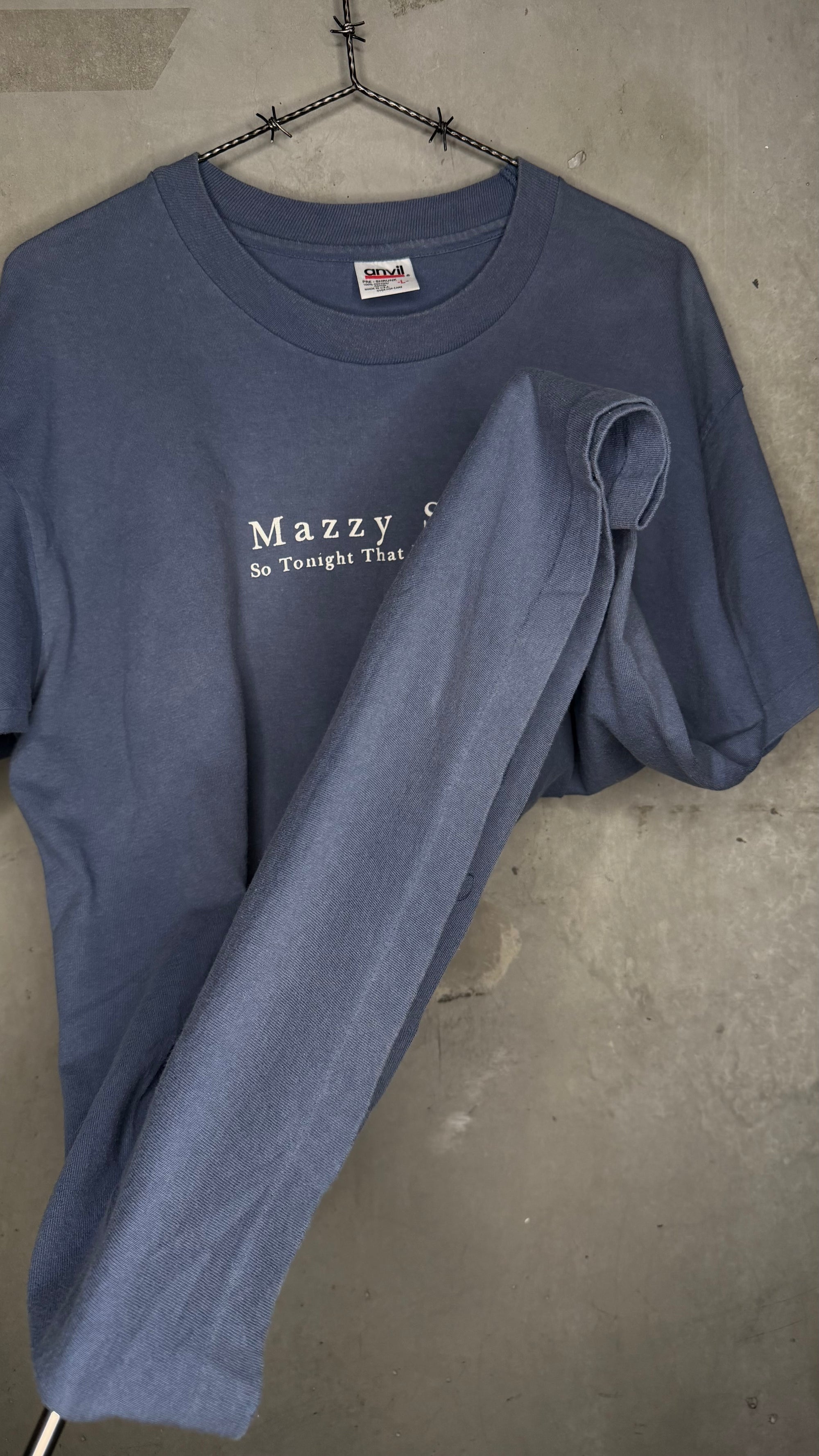 MAZZY STAR ‘SO TONIGHT THAT I MIGHT SEE’ RADIO STATION ALBUM PROMO TEE | TOWER RECORDS & WDRE SLEEVE HIT
