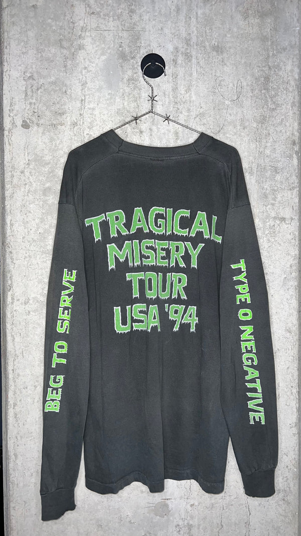 TYPE O NEGATIVE TRAGICAL MISERY TOUR LONG SLEEVE | BEG TO SERVE SLEEVE HIT