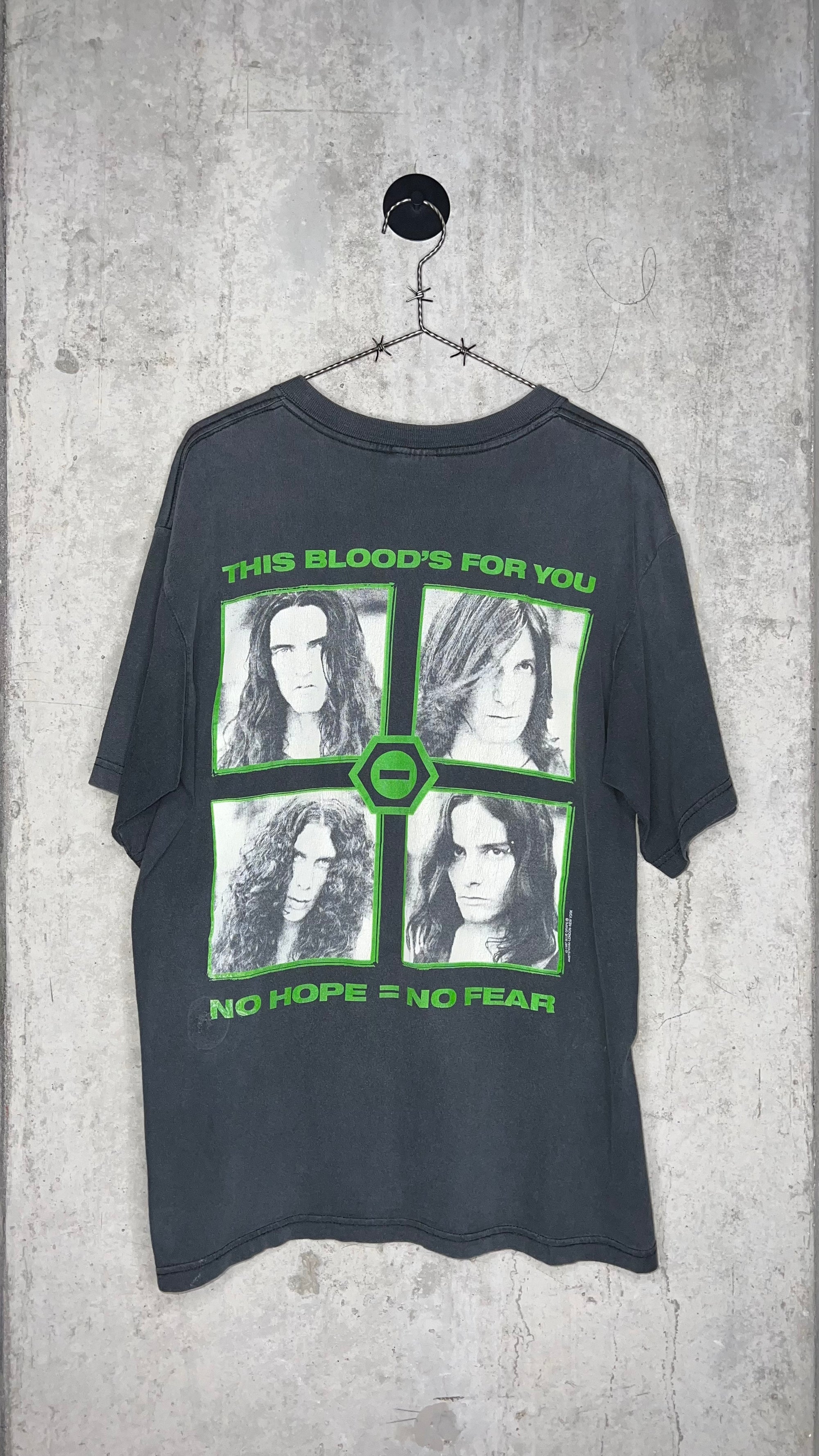 TYPE O NEGATIVE THE GREEN MEN TEE | THIS BLOOD’S FOR YOU | NO HOPE = NO FEAR BACK HIT