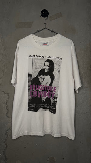 DRUGSTORE COWBOY MOVIE PROMO TEE | MATT DILLON &  KELLY LYNCH