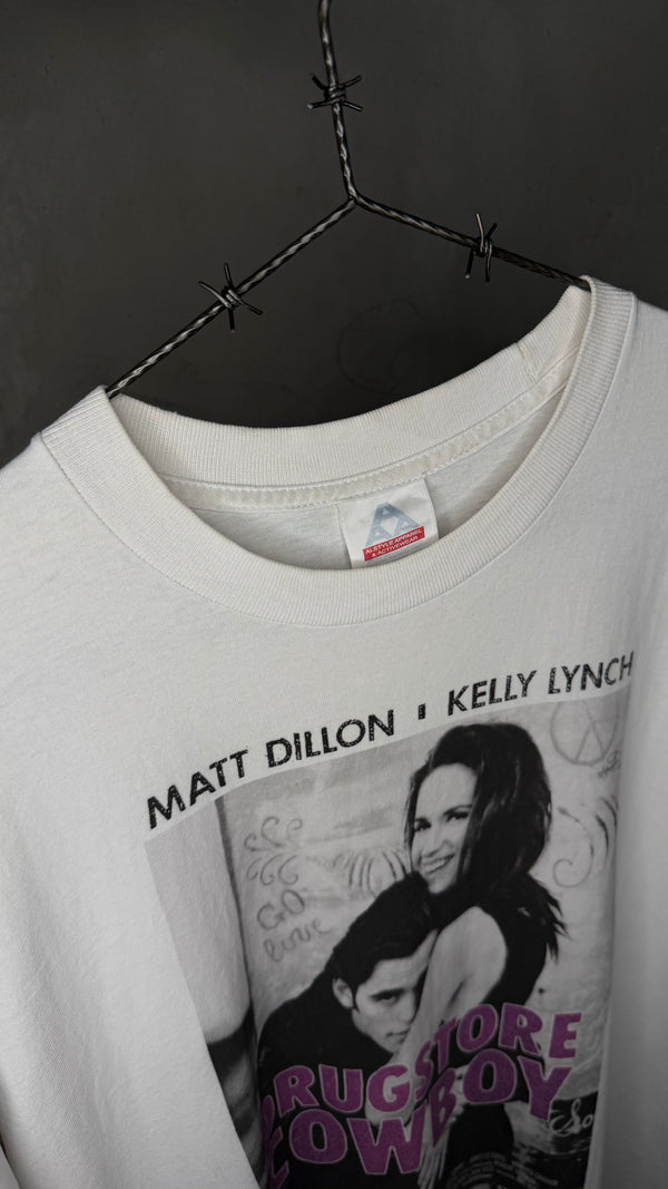 DRUGSTORE COWBOY MOVIE PROMO TEE | MATT DILLON &  KELLY LYNCH
