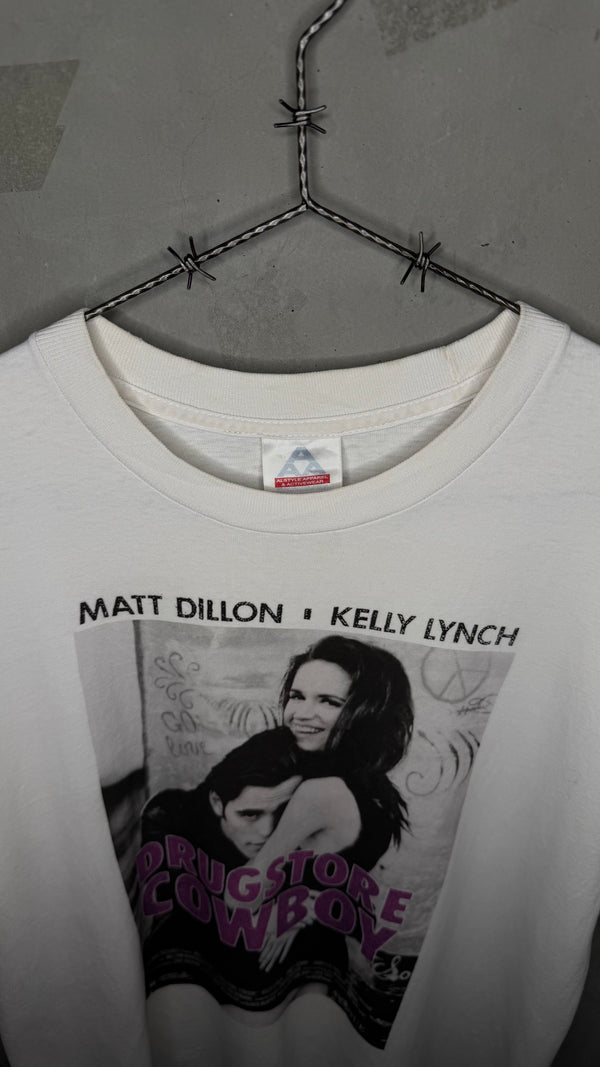 DRUGSTORE COWBOY MOVIE PROMO TEE | MATT DILLON &  KELLY LYNCH