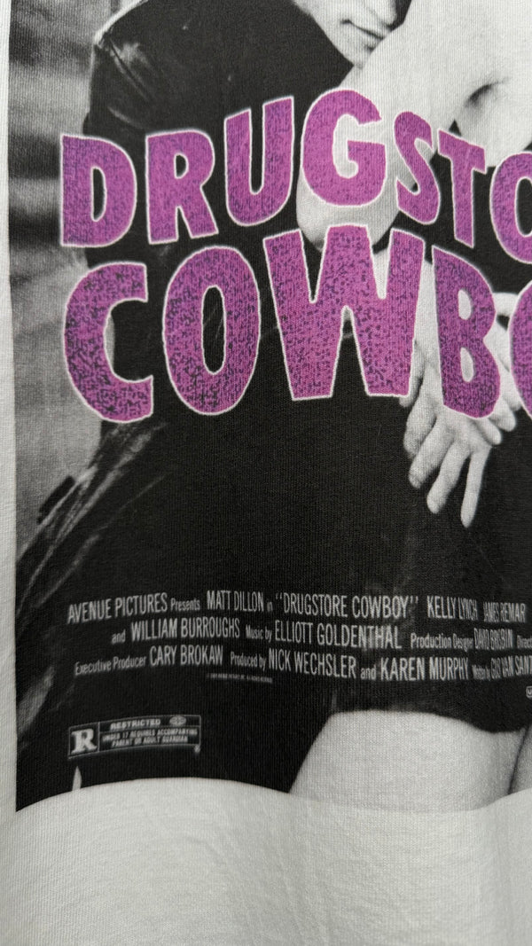 DRUGSTORE COWBOY MOVIE PROMO TEE | MATT DILLON &  KELLY LYNCH