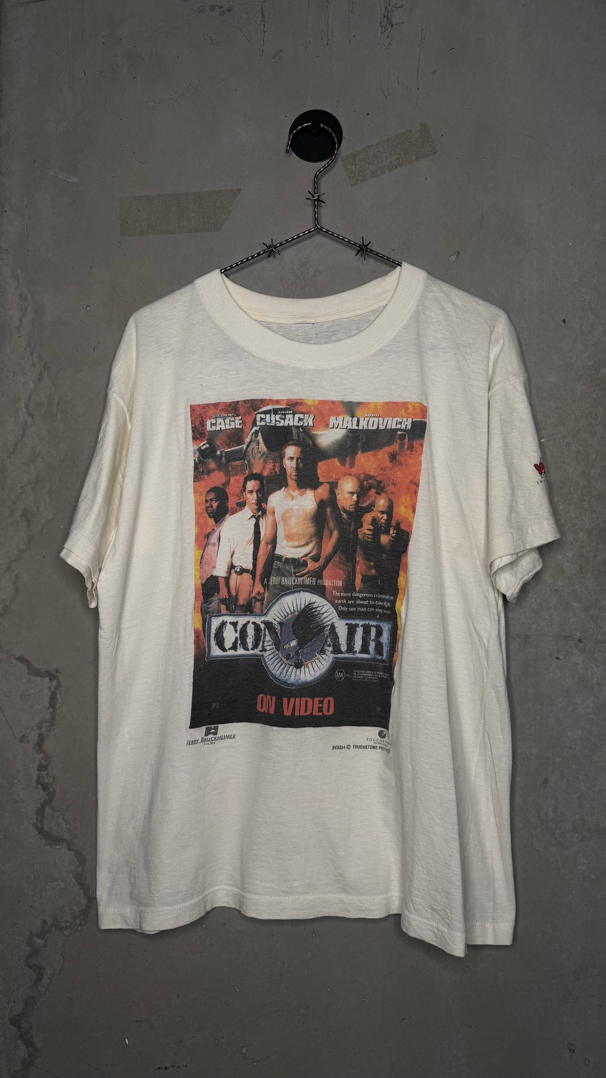 CON AIR MOVIE TEE | RARE VIDEO STORE EMPLOYEE PROMO