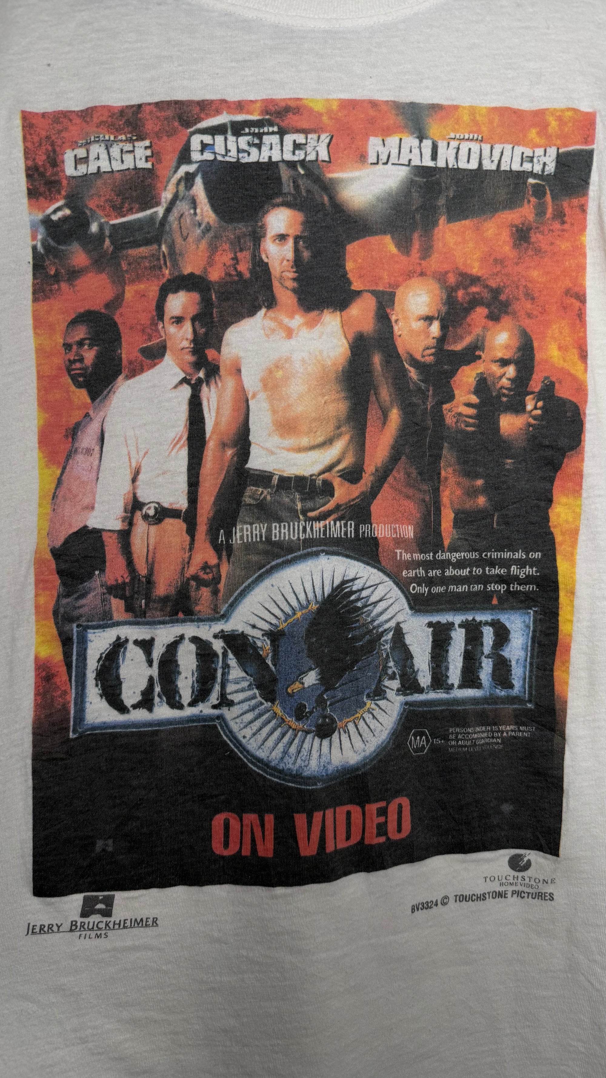 CON AIR MOVIE TEE | RARE VIDEO STORE EMPLOYEE PROMO