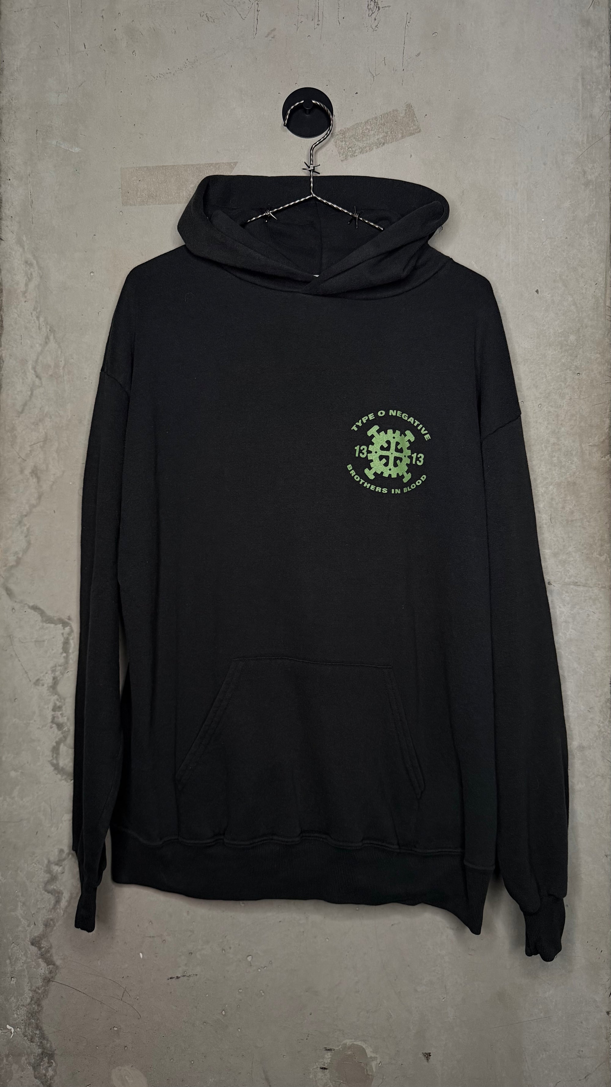 TYPE O NEGATIVE BROTHERS IN BLOOD CASKET CREW HOODIE
