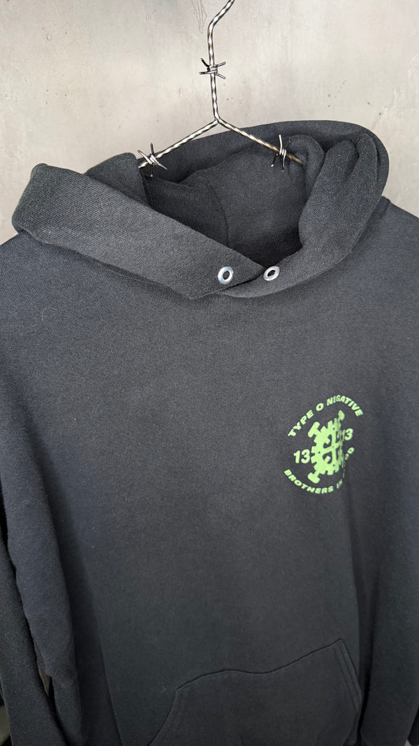 TYPE O NEGATIVE BROTHERS IN BLOOD CASKET CREW HOODIE