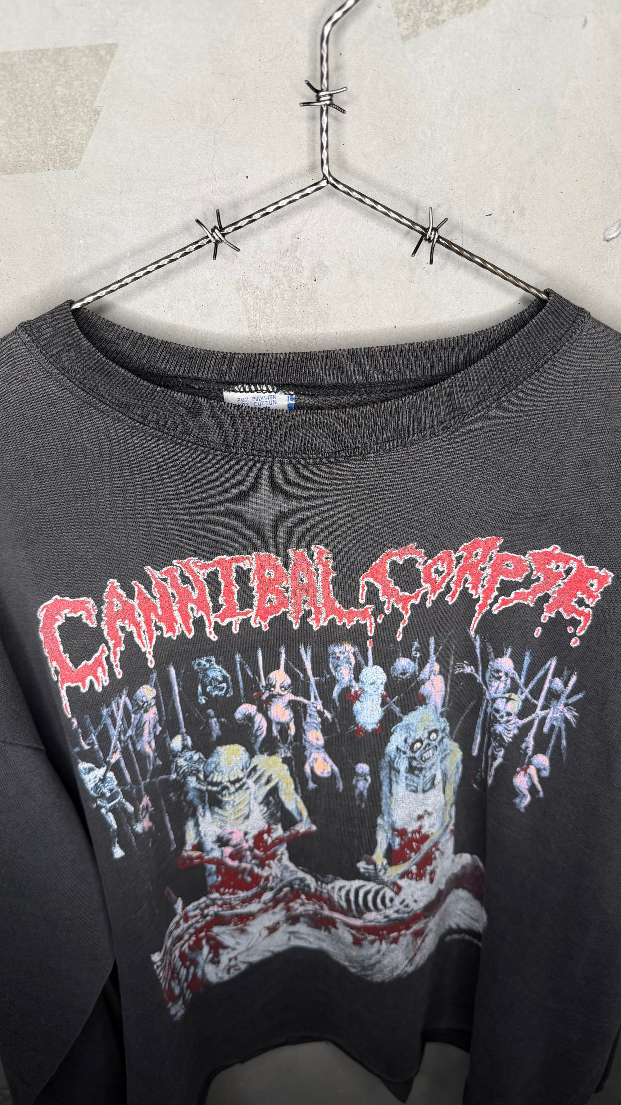 CANNIBAL CORPSE RARE BUTCHERED AT BIRTH CREWNECK FADER