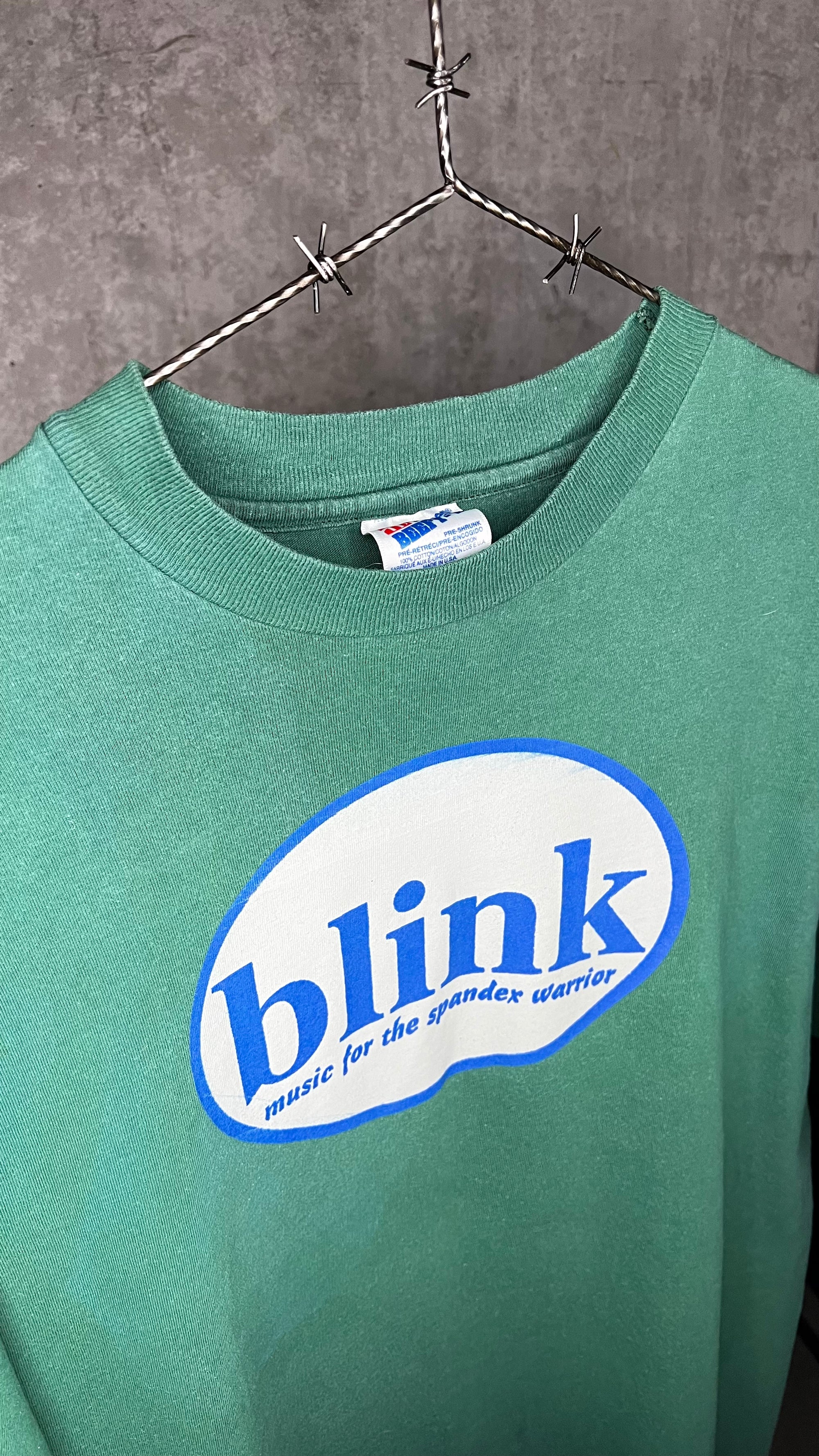 BLINK ‘MUSIC FOR THE SPANDEX WARRIOR’ TEE 94’ | PRE-182 ERA | ULTRA RARE BLINK 182 | HANDMADE BY TOM DELONGE & MARK HOPPUS