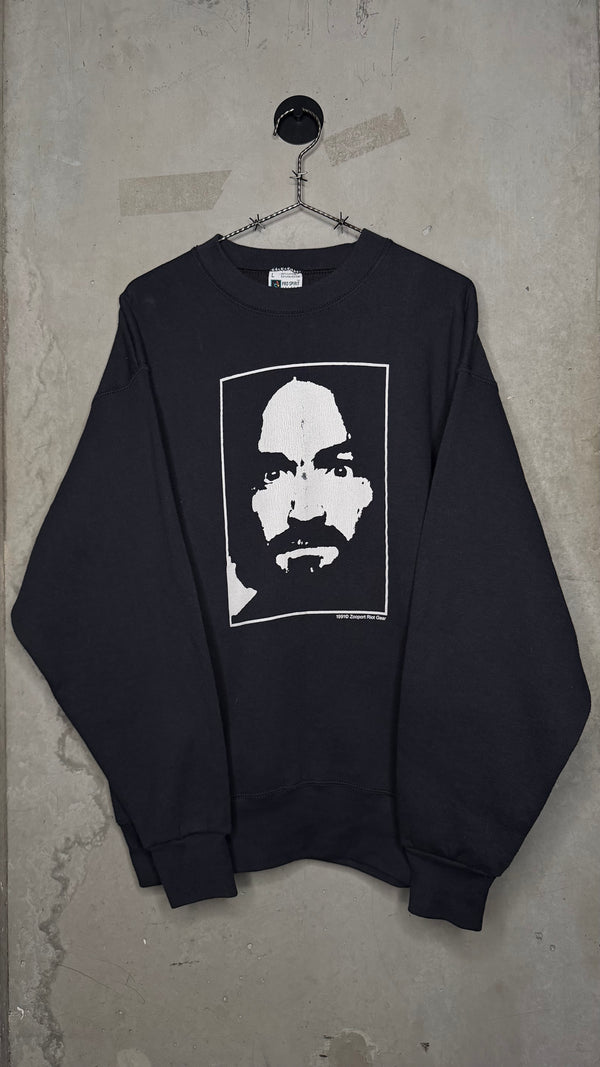 CHARLES MANSON ‘CHARLIE DONT SURF’ CREWNECK | SERIAL KILLER